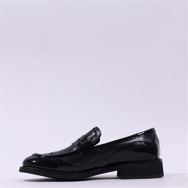 Marco Moreo Maura Wingtip Slip On Loafer - Navy Combi
